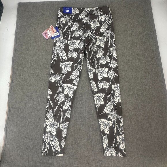 NEW! JoyLab Floral Leggings‎ Yoga Athletic Medium Comfort Soft Stretchy - Picture 13 of 14
